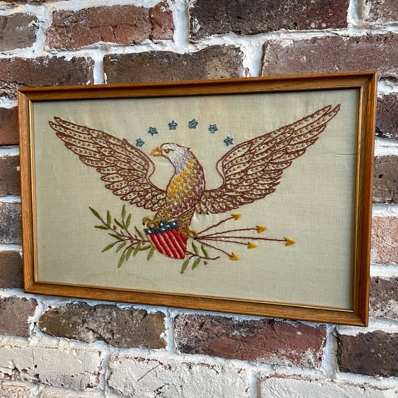 1960's イーグル 刺繍アートフレーム | 7miles from the Dreamland