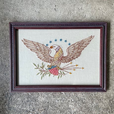 1970’s イーグル 刺繍アートフレーム