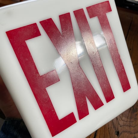 1960’s “EXIT”ランプシェード