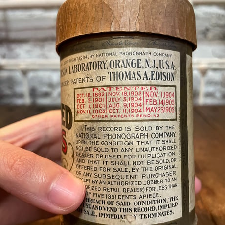 1900’s エジソン ゴールドモールド レコード