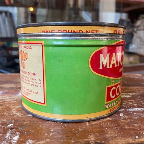 1950’s “MATCHLESS COFFEE” コーヒー缶  蓋付き