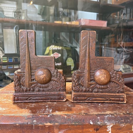 1939 NY ワールドフェア ブックエンド ペア