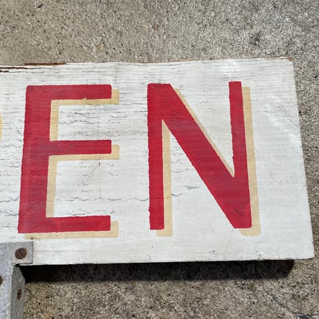 1960’s OPEN 木製看板