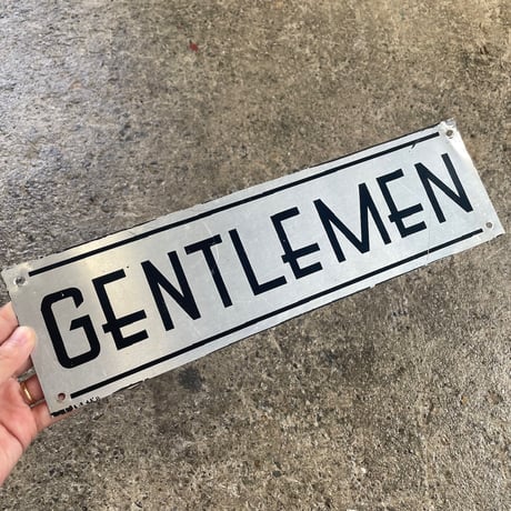 1940-50’s “LADIES/GENTLEMEN” メタルサイン ペア