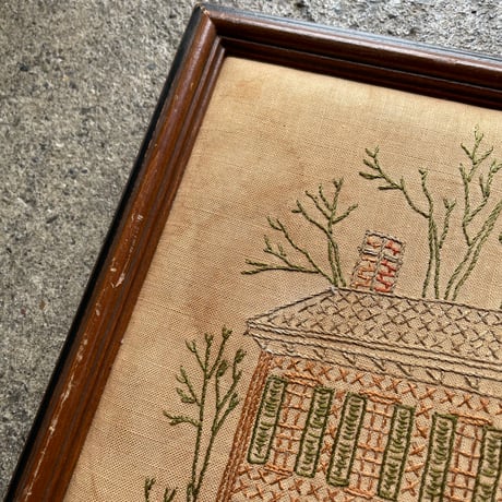 1970’s リンカーンの家 刺繍アート