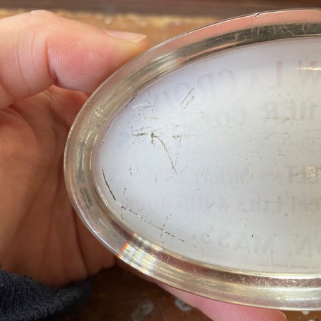 1930’s “Sole Leather Counters” ガラスペーパーウェイト