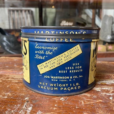 1950’s “MARTINSON’S COFFEE” コーヒー缶  蓋付き