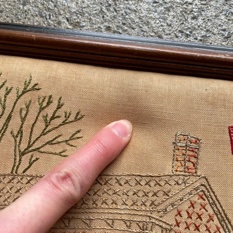 1970’s リンカーンの家 刺繍アート