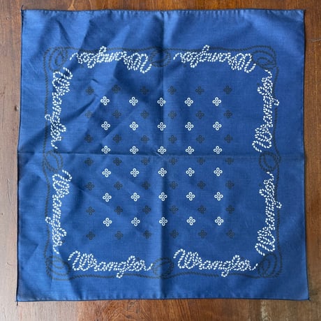 1970’s~ Wrangler バンダナ Blue/青