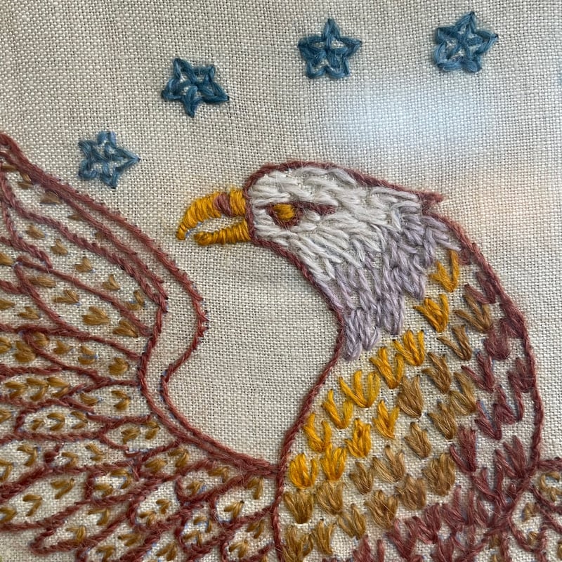 1960's イーグル 刺繍アートフレーム | 7miles from the Dreamland