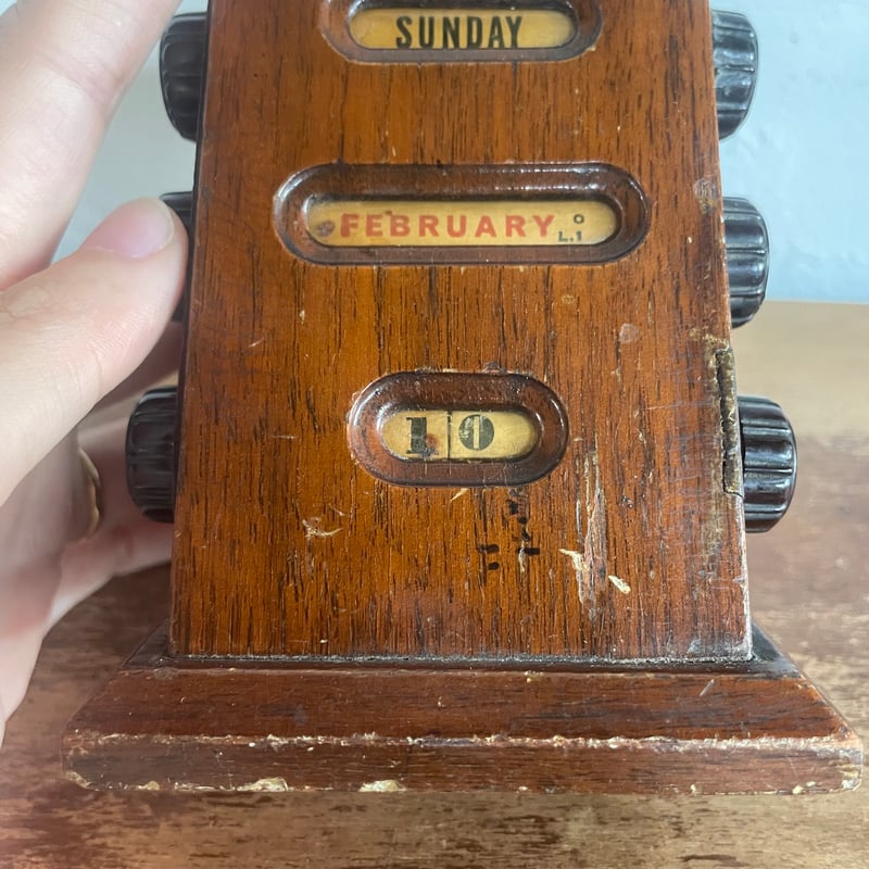 1940's 木製デスクカレンダー | 7miles from the Dreamland