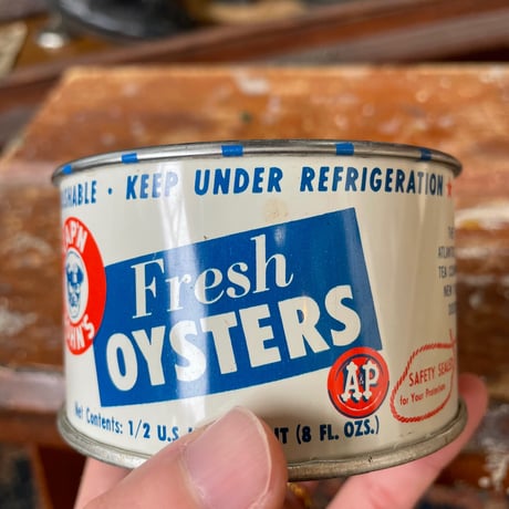 1950’s “Fresh Oysters Standard” オイスター缶