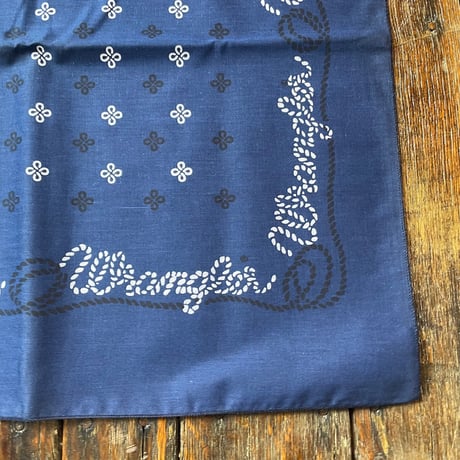 1970’s~ Wrangler バンダナ Blue/青