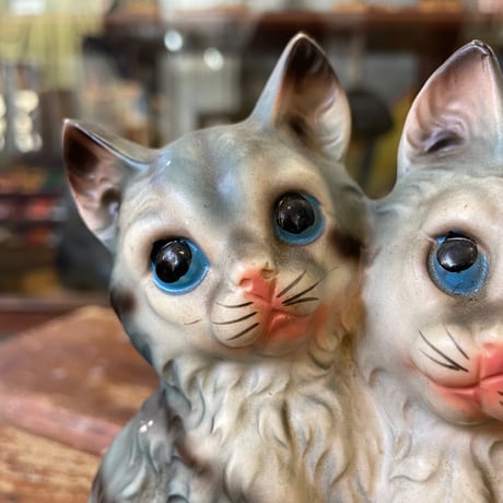 1950’s 陶器製 猫 置物