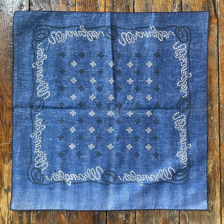 1970’s~ Wrangler バンダナ Blue/青