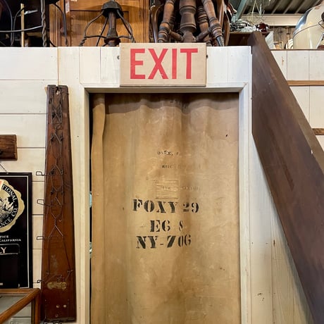 1960’s “EXIT” 木製看板