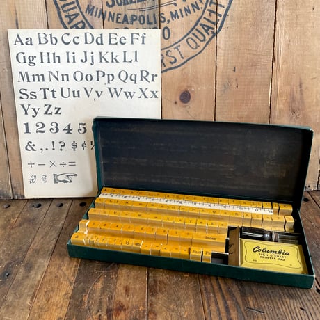 1950’s アルファベット スタンプセット