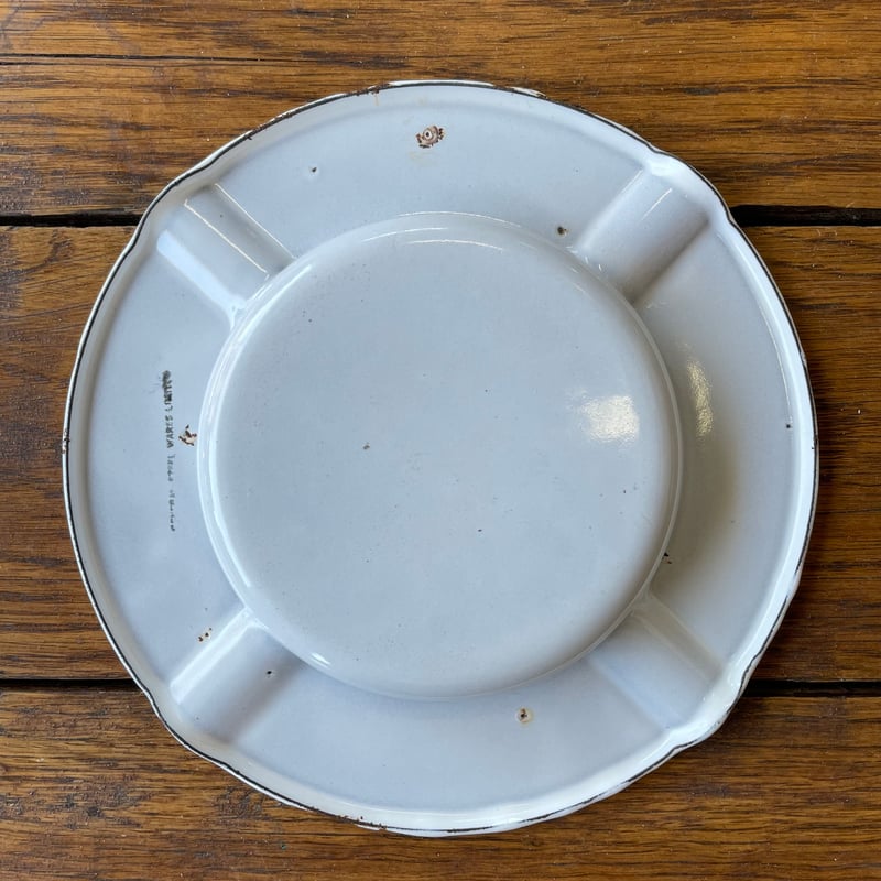 タカラビール　灰皿　TAKARA BEER　60年代　昭和レトロ　未用品　箱付き タカラビール ノベルティ 美術陶器 ブルー 皿 灰皿 アッシュ