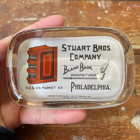 1890’s “Book” ガラスペーパーウェイト
