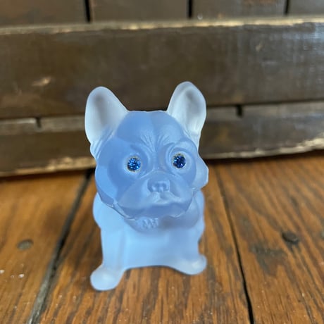 1960’s ウエストモアランド ブルドッグ 磨りガラス ブルー