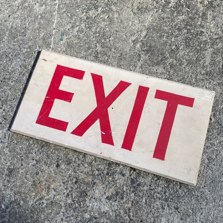 1960’s “EXIT” 木製看板