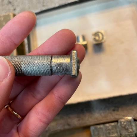1980’s レザークラフト用 アルファベット メタルスタンプ