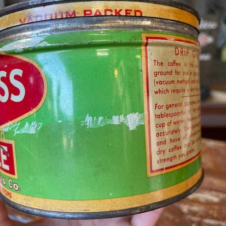 1950’s “MATCHLESS COFFEE” コーヒー缶  蓋付き