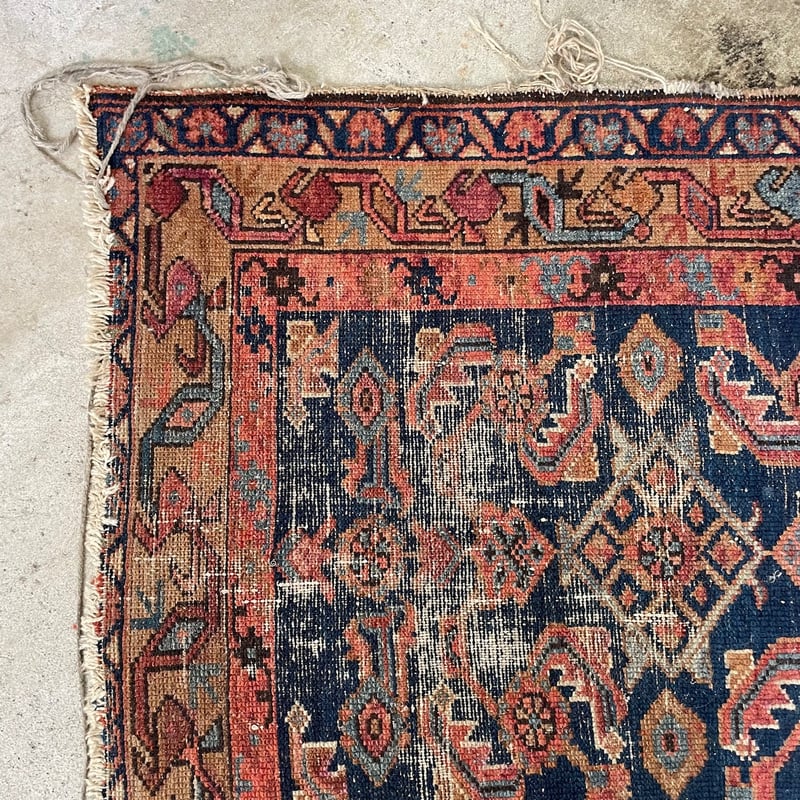 トライバルラグ 約110×75cm グランピエ 1960's トライバルラグ 1130