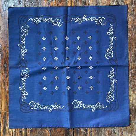 1970’s~ Wrangler バンダナ Blue/青