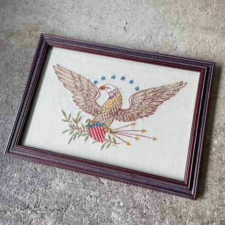 1970’s イーグル 刺繍アートフレーム