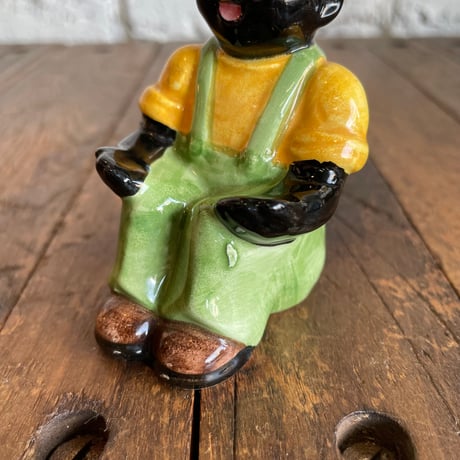 1960’s 少年 陶器置物