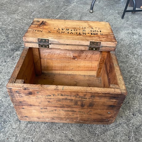 1940’s頃 蓋付き 木製ボックス