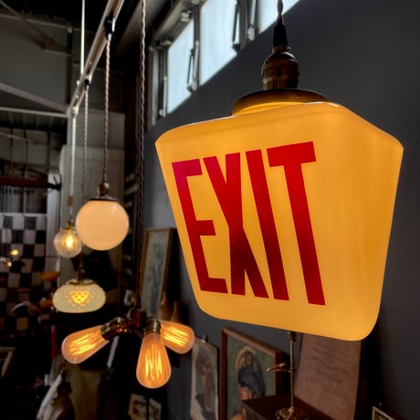 1960’s “EXIT”ランプシェード