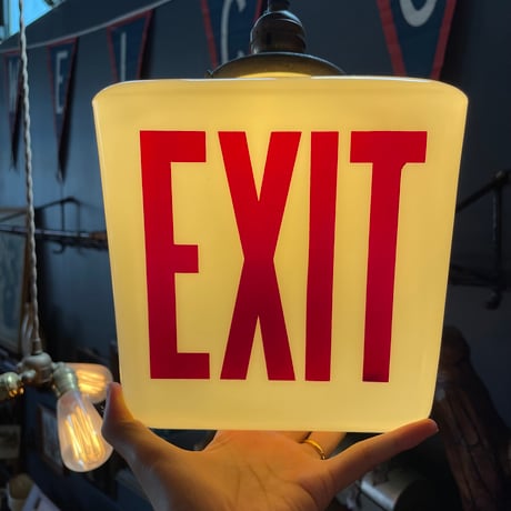 1960’s “EXIT”ランプシェード ※器具別