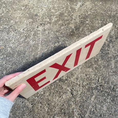 1960’s “EXIT” 木製看板