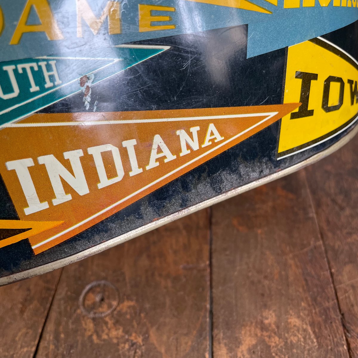 1960's カレッジペナント ゴミ箱 | 7miles from the Dreamland