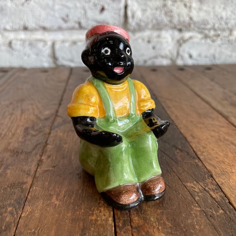 1960’s 少年 陶器置物