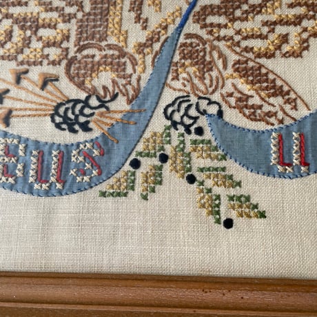 1960’s イーグル 刺繍アートフレーム