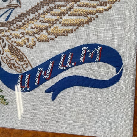 1960’s イーグル 刺繍アートフレーム