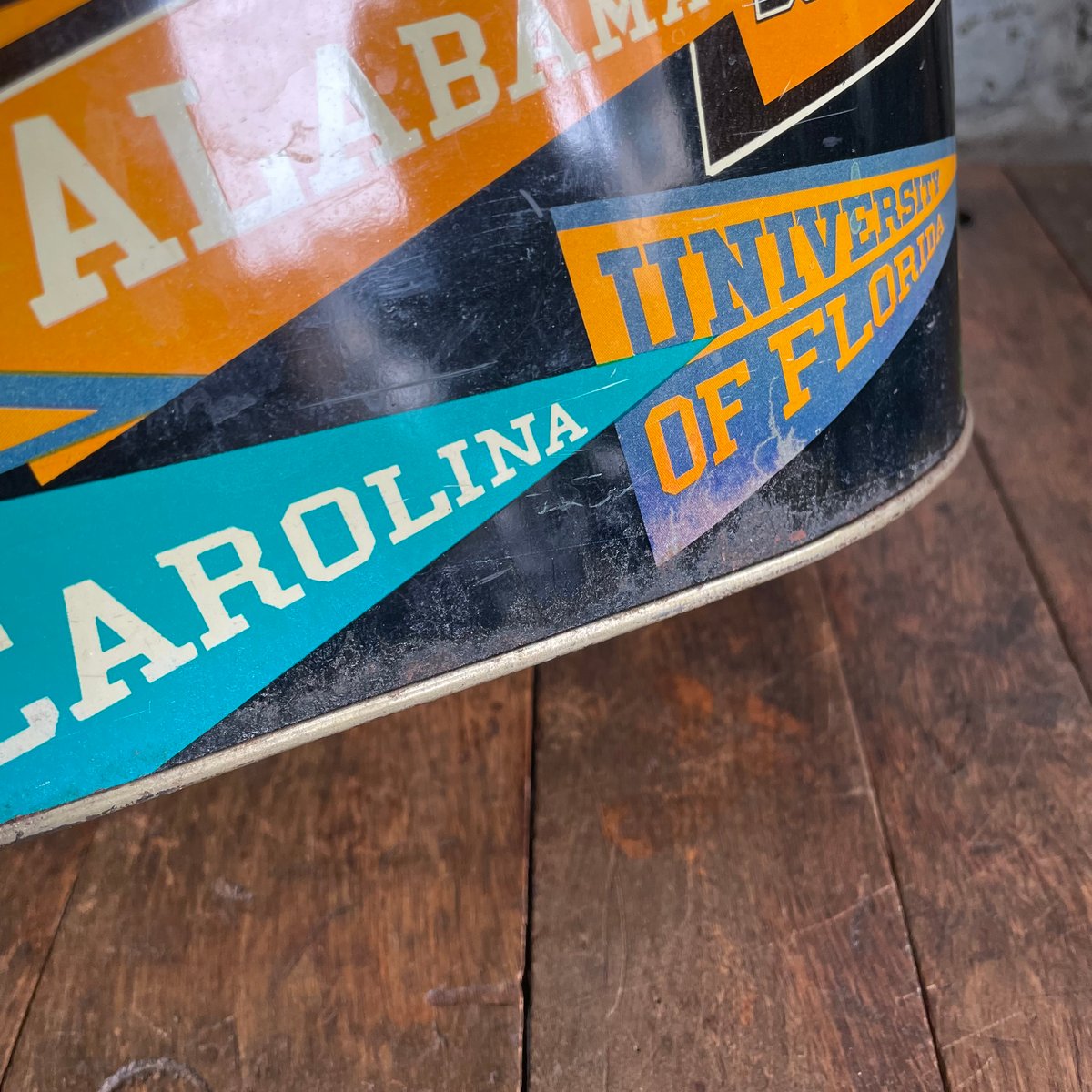 1960's カレッジペナント ゴミ箱 | 7miles from the Dreamland