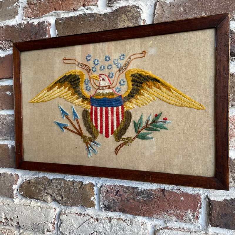 1960's イーグル 刺繍アートフレーム | 7miles from the Dreamland
