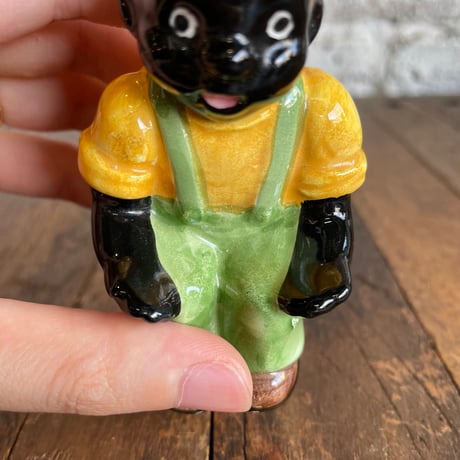 1960’s 少年 陶器置物