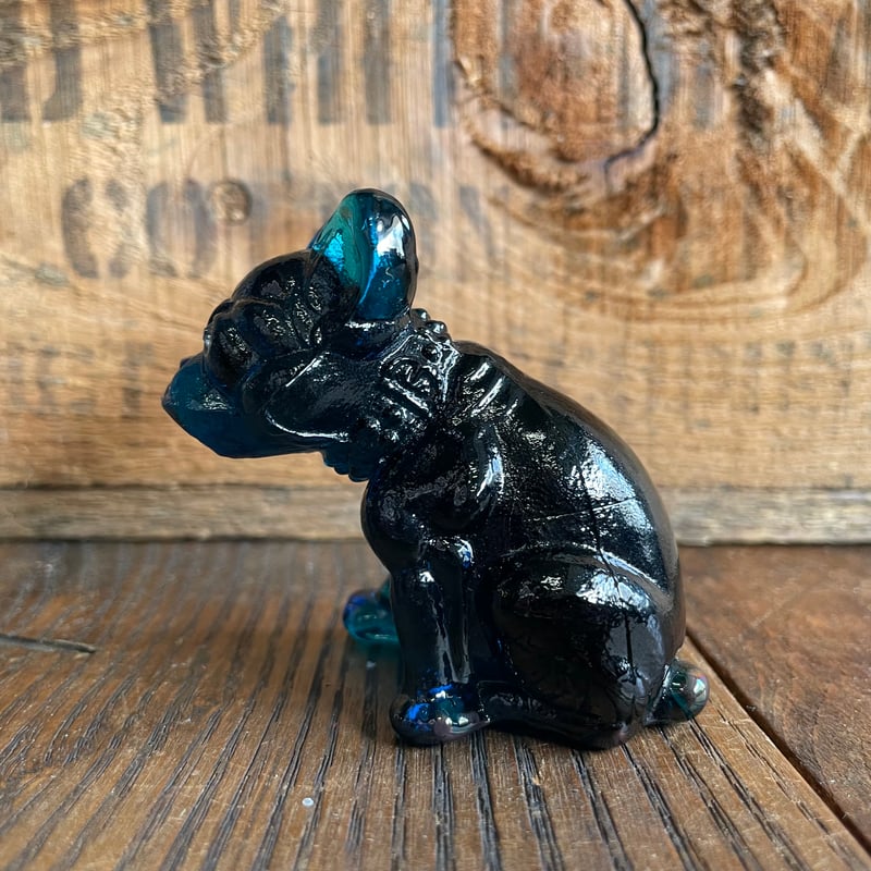 ビンテージ ウエストモアランド ガラス ブルドッグ Westmoreland 1960s Westmoreland Glass Bulldog ウエストモアランド ガラス