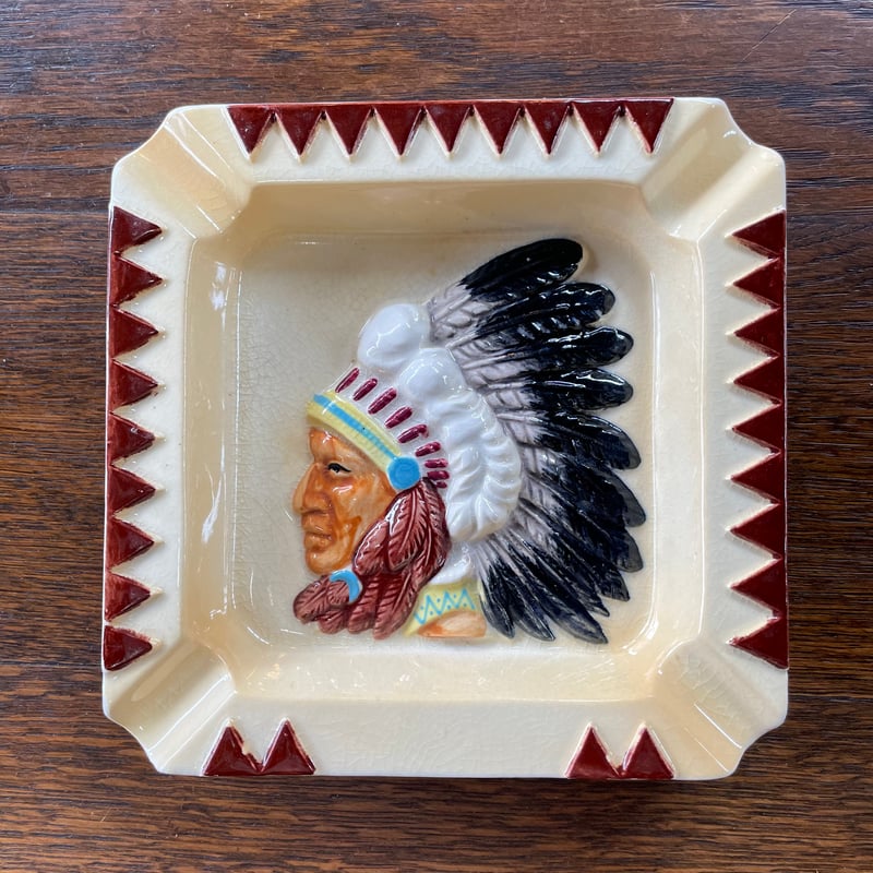 1960's インディアン 陶器製 灰皿 | 7miles from the Dreamland