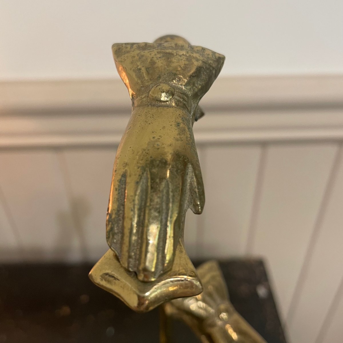 アンティークハンドモチーフクリップ・金属製 真鍮製 アンティーク調ハンドクリップ【48094】 /アジアン雑貨