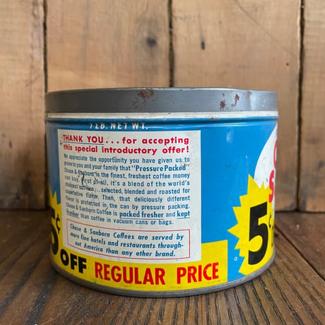 1950’s “Chase & Sanborn” コーヒー缶