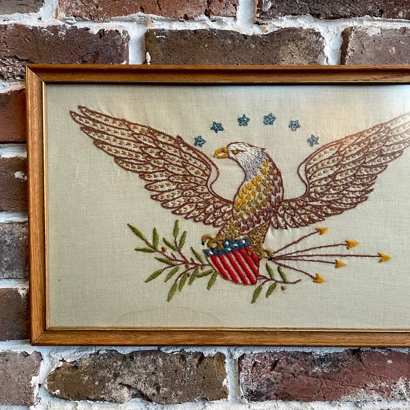 1960's イーグル 刺繍アートフレーム | 7miles from the Dreamland