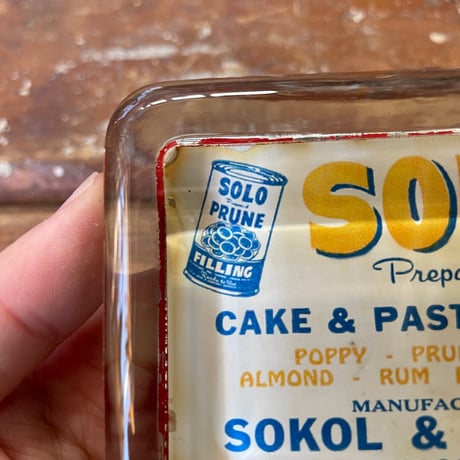1940’s “SOLO” ガラスペーパーウェイト