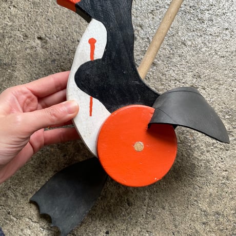 1960’s フォークアート ペンギン プッシュトイ