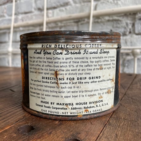 1950’s “Sanka coffee” コーヒー缶